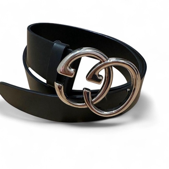 Gucci GG Silver MARMONT WIDE BELT Size 36 - Picture 1 of 6